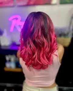 pink hair vivid color